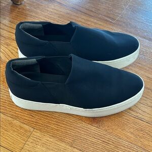 Vince. black platform sneakers